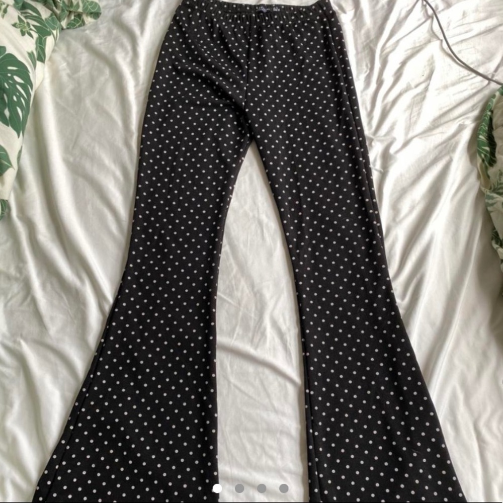 Nasty Gal Polka Dot Flare Pants